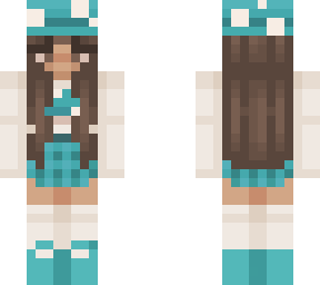 blue mushroom girl
