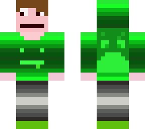 couloir green jumper person