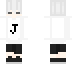 customized white skin with letter j