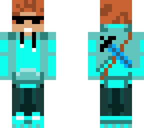 cyan boi with jacket