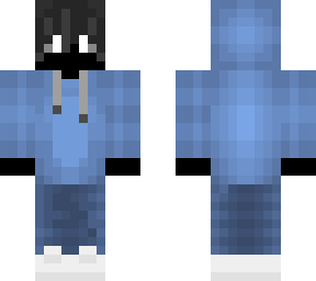 dark boy with blue hoodie