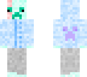 derp creeper with a blue hoodie