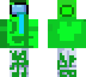 derpy green among us character