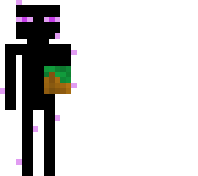 enderman an with dirt