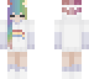 girl with a rainbow