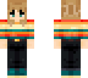 nihachu blonde with stripped shirt