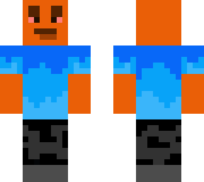 orange man with face
