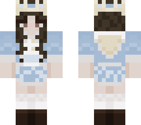 technoblade in blue // female version
