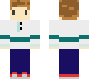 thisbeminecraft with some sort of sweater and a different hair color/design