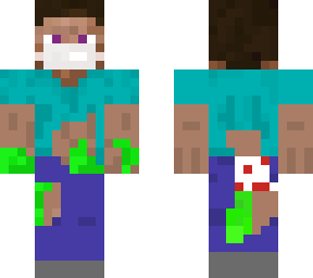 Toxic infected Steve | Minecraft Skin