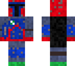 a red mandolorian