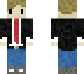 archineer in suit, red tie