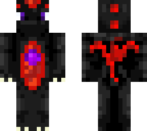 black and red dragon