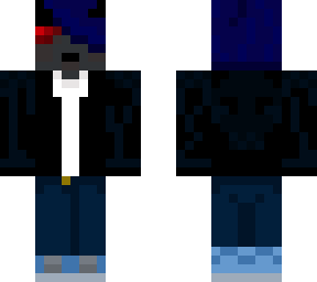 blue hair demon boi