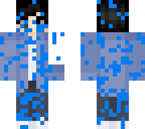 blue paint punk