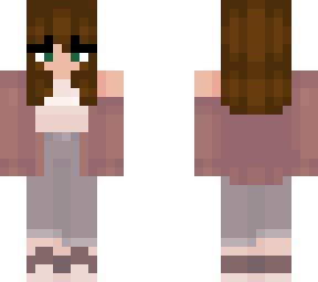 brown haired chill girl