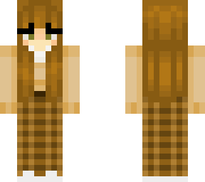 checkered pants with brown shirt :d