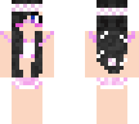 cute bunny girl in a swim suit
