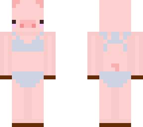 cute pig in bikini