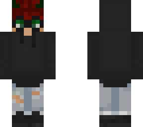 demon boy with red hair