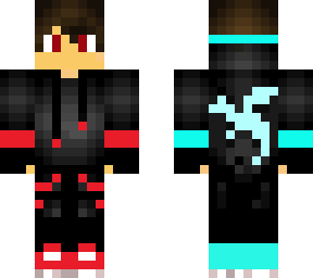 dragon youtuber cyan and red
