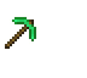 emerald pickaxe!