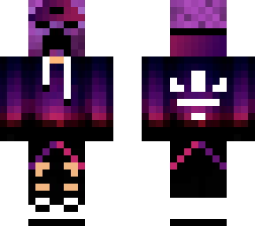 galaxy creeper in hoodie