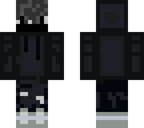ghost with black hoodie