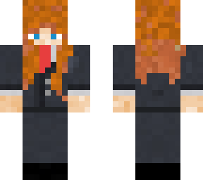 ginger girl in suit