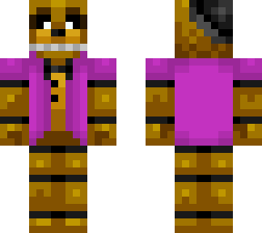 golden freddy with a jacket
