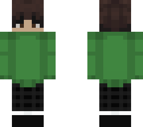 green sweater