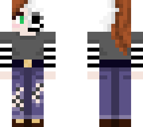 half skeleton egirl