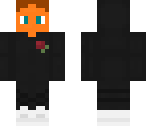 hoodie boy with rose