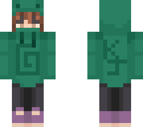 karl frog hoodie short hair girl