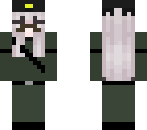 military girl with mostache