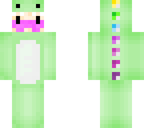 my youtube skin(with dino onesie)