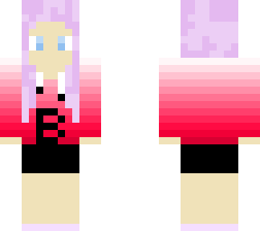 purple hair hoodie girl