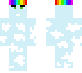 rainbow sky boy