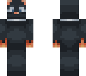 random black cat with collar