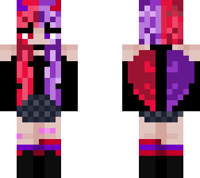 split dye girl with wings + bandaids