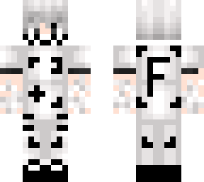 white with black accents