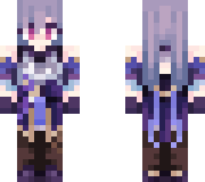 Keqing Genshin Impact Minecraft Skin