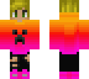 aesthetic creeper hoodie (male w/blonde hair)