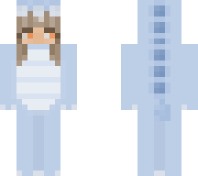blue dino outfit