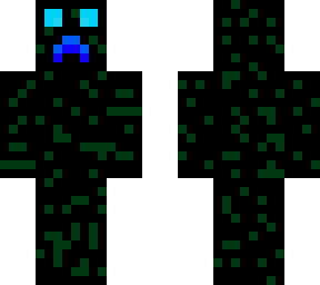 blue face black creeper