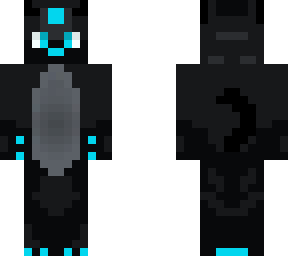 blue neon wolf oc