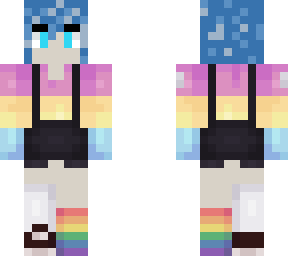 blue pan person