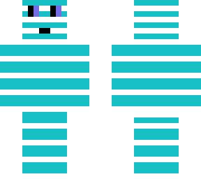 blue stripes, blue eyes