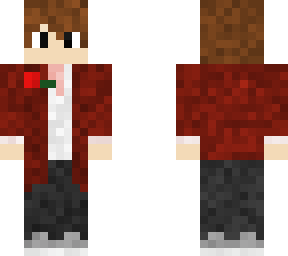 boy in crimson suit