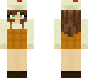 cake girl with hat and dress